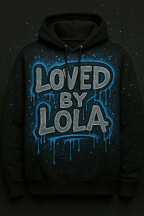 LovedxLola Men's Urban Hoodie - Drip Logo Collection