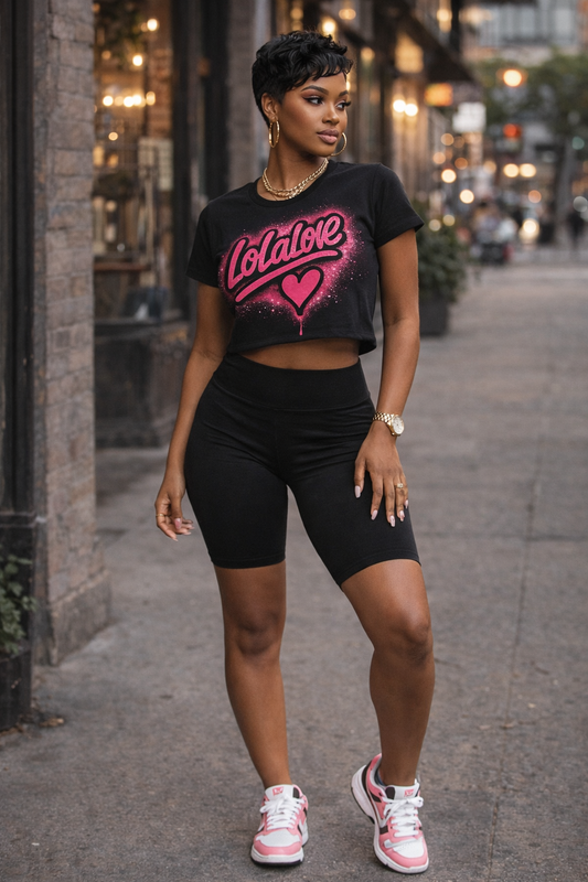LoLaLove Crop Top – Heart-L Edition
