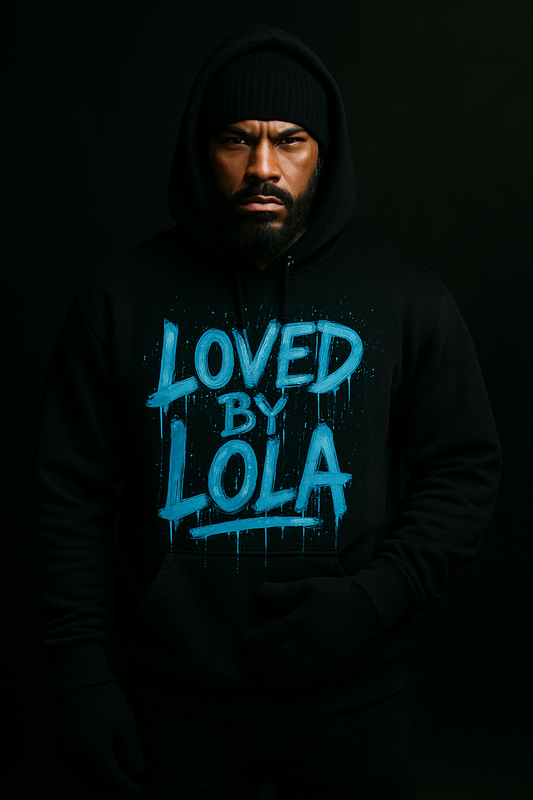 LovedxLola Men's Urban Hoodie - Drip Logo Collection